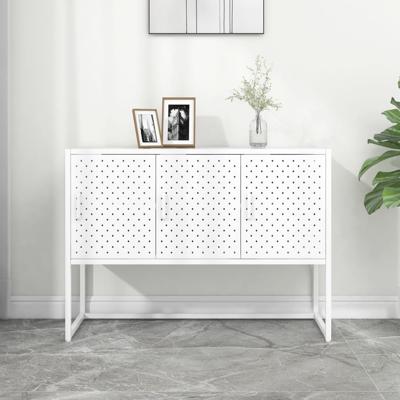 VidaXL Dressoir 105x35x75 cm staal wit