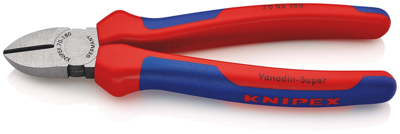 Knipex Zijsnijtang | 180 mm Lengte | Meer-Componentengrepen | Zwart Geatramenteerd - 70 02 180 SB