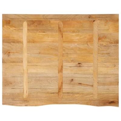 Tafelblad met natuurlijke rand 100x80x2,5 cm massief mangohout