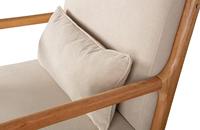 WOOOD Fauteuil 'Mark' Stof, kleur Naturel - thumbnail