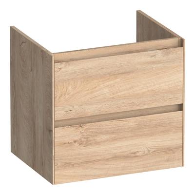 Brauer Inspire - Onderkast 60 cm - met 2 Softclose Lades Greeploos en 1 Sifon Uitsparing - Forest Wheat