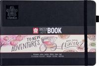 Schetsboek Sakura 80 witte vellen 140gr 210x148mm zwart - thumbnail