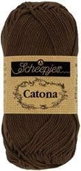 Scheepjes Catona 25g - 162 Black Coffee - Haakgaren / Breigaren