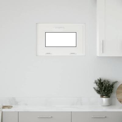 Kelderraam RISOR 60x40 cm 2 glas kiepbaar wit Kelderraam RISOR 60x40 cm 2 glas kiepbaar wit