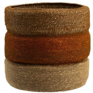 Mand Yfke - naturel - zeegras - 33xØ30 cm