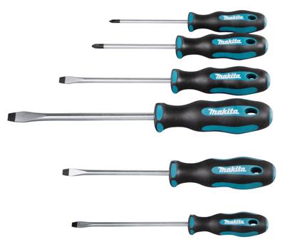 Makita E-10506 Schroevendraaierset 6-delig SL4 / SL5,5 / SL6,5 / SL8 / PH1 / PH2 Makita E-10506 Schroevendraaierset 6-delig SL4 / SL5,5 / SL6,5 / SL8 / PH1 / PH2