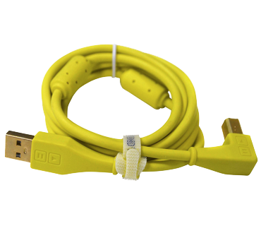 Chroma Cables USB-A To USB-B 1.5m Chartruse Green Angled