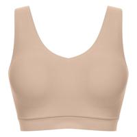 Bralette top met vulling - Soft Stretch - Padded top - Bralette / BH Top naadloos dames - Rood - zwart - Huidskleur - thumbnail