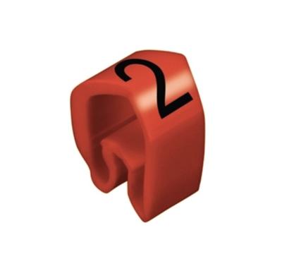 Weidmüller CLI C 2-4 RT/SW 2 MP Markeerring Opdruk 2 Buitendiameter 4 tot 10 mm 0251311509 Weidmüller CLI C 2-4 RT/SW 2 MP Markeerring Opdruk 2 Buitendiameter 4 tot 10 mm 0251311509