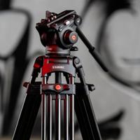 Caruba Videostar 180 Pro Videostatief + vloeistof gedempte kop - thumbnail