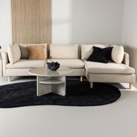 Nohr 3-zits Loungebank 'Sharen' Rechts, kleur Beige - thumbnail