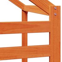 Kinderbedhuisje 188x97x113 cm massief grenenhout wasbruin - thumbnail