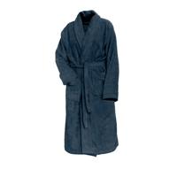 LINNICK Pure Badjas Velours ocean blue XL - thumbnail