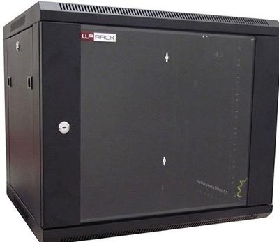 WP Rack WPN-RWB-06605-B Wandbehuizing Glasdeur 6U Zwart - 600x370x500mm (BxHxD)