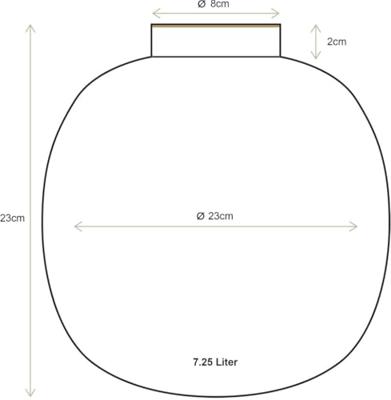 Pip Studio Vaas Metaal Stippen Navy/Goud 23cm