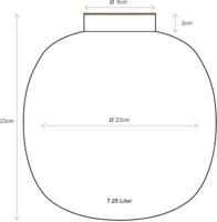 Pip Studio Vaas Metaal Stippen Lichtblauw/Goud 23cm - thumbnail