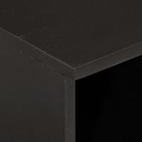 Nachtkastje 40x33x46 cm massief mangohout zwart - thumbnail