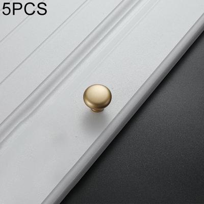 5 stuks 4203 Placer Gold single hole massief zink legering ronde handvat voor kabinet garderobe lade deur