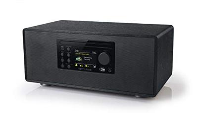 Muse Microsysteem, CD-speler, DAB+ FM PLL Radio, Bluetooth, Muse - (M-695 DBT) LCD-display, NFC: automatische koppelingsfunctie, 60 watt, donkergrijs