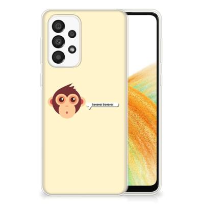 Samsung Galaxy A33 5G Telefoonhoesje met Naam Monkey Samsung Galaxy A33 5G Telefoonhoesje met Naam Monkey