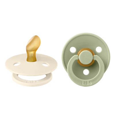 Bibs 1 Fopspeen Anatomic Duo Ivory/Sage