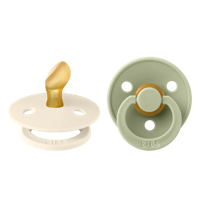 Bibs 1 Fopspeen Anatomic Duo Ivory/Sage - thumbnail