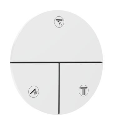 Hansgrohe ShowerSelect Comfort S stopkraan inbouw voor 3 functies, mat wit Hansgrohe ShowerSelect Comfort S stopkraan inbouw voor 3 functies, mat wit