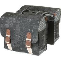 Basil bohème dubbele fietstas groen 35l - thumbnail