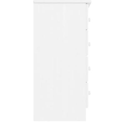 Ladekast ALTA 77x35x73 cm massief grenenhout wit