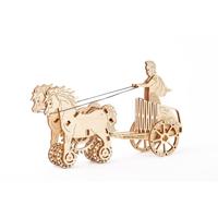 Romeinse strijdwagen hout Wooden City - thumbnail