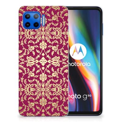 Siliconen Hoesje Motorola Moto G 5G Plus Barok Pink Siliconen Hoesje Motorola Moto G 5G Plus Barok Pink