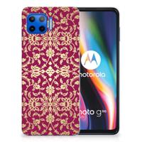 Siliconen Hoesje Motorola Moto G 5G Plus Barok Pink - thumbnail