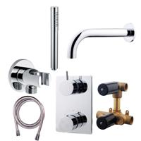 Wiesbaden Caral Badkraan Inbouw Set Chroom sw10504/sw10522/sw10567/sw10613/sw62490/sw62492 - thumbnail