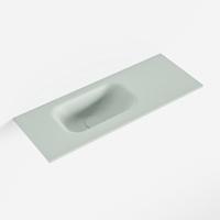 MONDIAZ EDEN Greey solid surface inleg wastafel voor toiletmeubel 60cm. Positie wasbak links - thumbnail