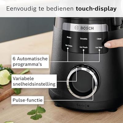 BOSCH MMB6652B Serie 6 VitaPower Blender - Zwart