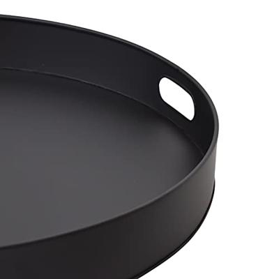 LOFT42 Tray Metalen Dienblad - Zwart - Ø60 cm