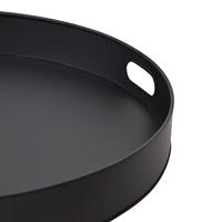 LOFT42 Tray Metalen Dienblad - Zwart - Ø60 cm - thumbnail