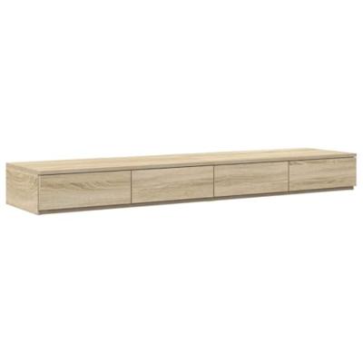 Opbergbedframe Sonoma Eiken 236.5 x 160 x 31.5 cm Bewerkt hout
