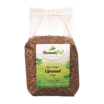 Bountiful Bountiful Lijnzaad Heel (500g) Bountiful Bountiful Lijnzaad Heel (500g)