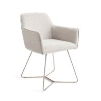 Jesper Home Eetkamerstoel 'Hofu' Beehive Steel, kleur Checkers Charm - thumbnail