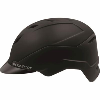Polisport Plasticos S.A. Polisport helm e'city mat zwart/donkergrijs l (58-61 cm)