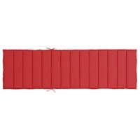 Ligbedkussen 200x70x3 cm oxford stof rood - thumbnail