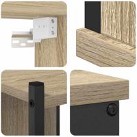 Badkamermeubelset 4 pcs Sonoma eiken 33 x 33 x 185.5 cm - thumbnail