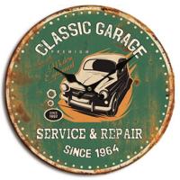 Balance 596579 Metalen Analoge Wandklok met Print Groen Ø 40 cm - thumbnail