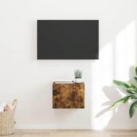 TV Wandkast Gerookt eiken 60 x 31 x 29.5 cm Bewerkt hout - thumbnail