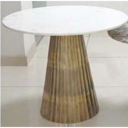 Light & Living Ronde Eettafel 'Leyda' Wit Marmer, Ø100cm Light & Living Ronde Eettafel 'Leyda' Wit Marmer, Ø100cm