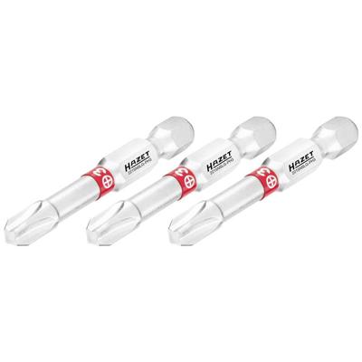 HAZET Bit 2215NSLG-PH3/3 · 1/4 inch (6,3 mm) zeskant massief · Kruiskop profiel PH · 3-delig · SW PH3 HAZET Bit 2215NSLG-PH3/3 · 1/4 inch (6,3 mm) zeskant massief · Kruiskop profiel PH · 3-delig · SW PH3
