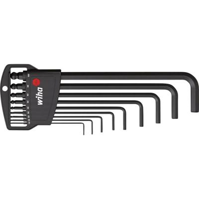 Wiha 03992 Inbus Haakse schroevendraaierset 1.5 mm, 2 mm, 2.5 mm, 3 mm, 4 mm, 5 mm, 6 mm, 8 mm, 10 mm 1.5 mm 9-delig