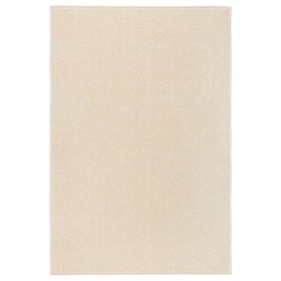VidaXL Vloerkleed kortpolig 160x230 cm crèmekleurig