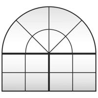 VidaXL Wandspiegel boog 100x90 cm ijzer zwart - thumbnail